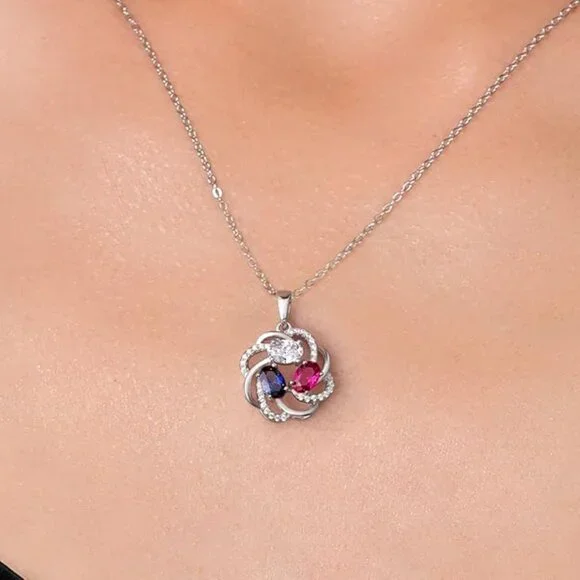 925 Silver Customized Personalized Women's 18 Inch Chain Necklace
